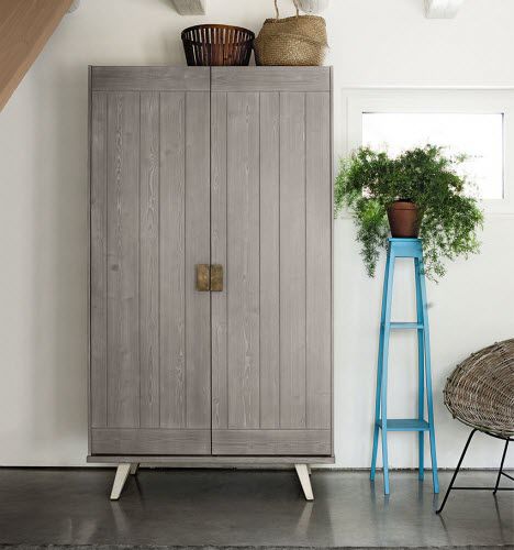 Armoire contemporaine - ARCANDA  - Scandola - en bois / à portes battantes / pour enfant
