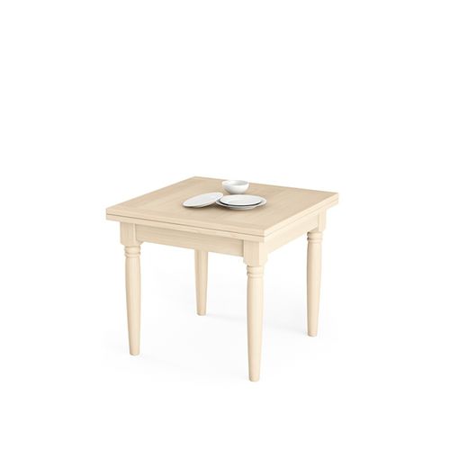 Table à manger classique - TA1418  - Scandola - en épicéa / carrée / à rallonge