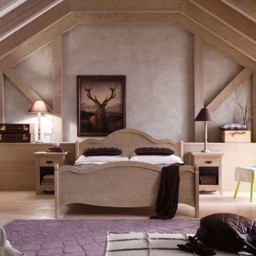 Lit double - TABIÀ T06 - Scandola - classique / avec tête de lit / en bois massif
