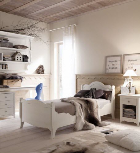 Lit simple - TABIÀ T05  - Scandola - classique / avec tête de lit / pour enfant (unisexe)