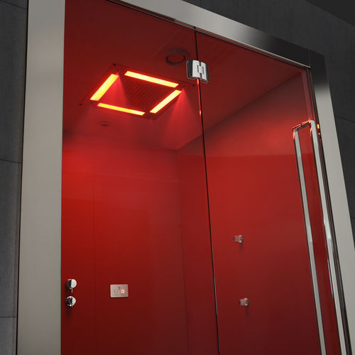 Douche multifonction - 3IN1 EXPERIENCE - Carmenta Wellness - avec porte battante / pour centre de spa / pour chromothérapie