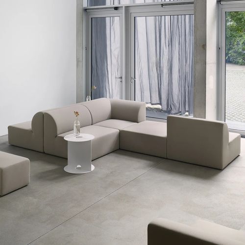 Canapé modulable - WEBER - OBJEKTE UNSERER TAGE - contemporain / en tissu / gris