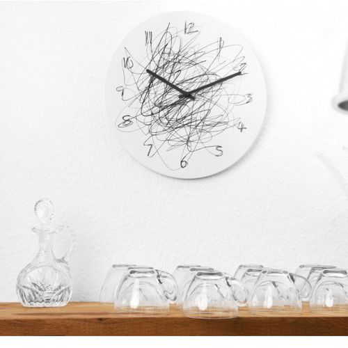Horloge contemporaine - CONTINUOUS - Konstantin Slawinski - murale / analogique / en acier
