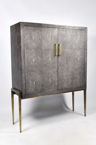 Buffet haut - CB METEOR - GINGER BROWN - contemporain / en fer / en galuchat