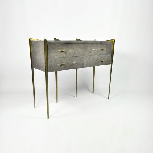 Commode sur pieds hauts - CH CIRCINI - GINGER BROWN - design original / en bois / en métal