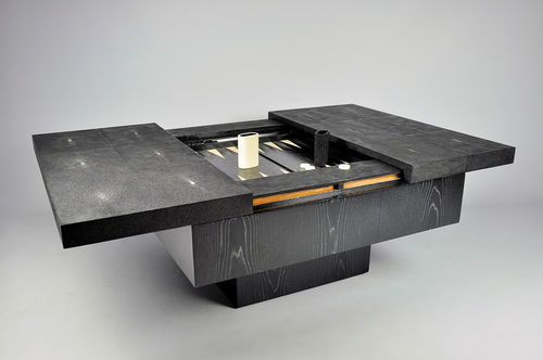 Table de backgammon contemporaine - TB349 ST/CH - GINGER BROWN - résidentielle