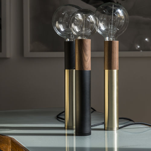 Lampe de table - ED030 - EDIZIONI - en métal / en bois / contemporaine