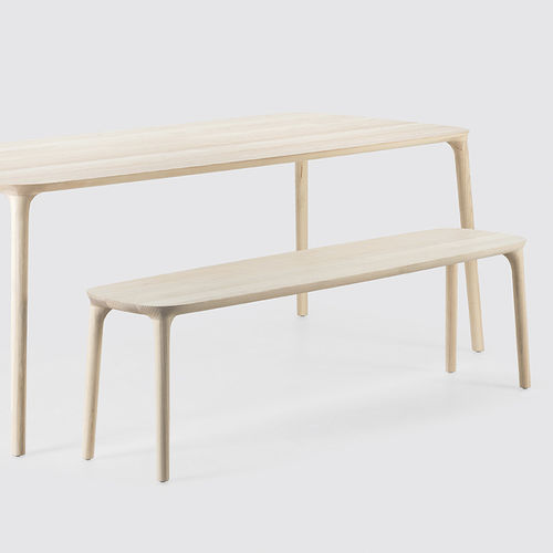 Banc contemporain - ELLE - MS&WOOD - en chêne / en bois massif / en frêne