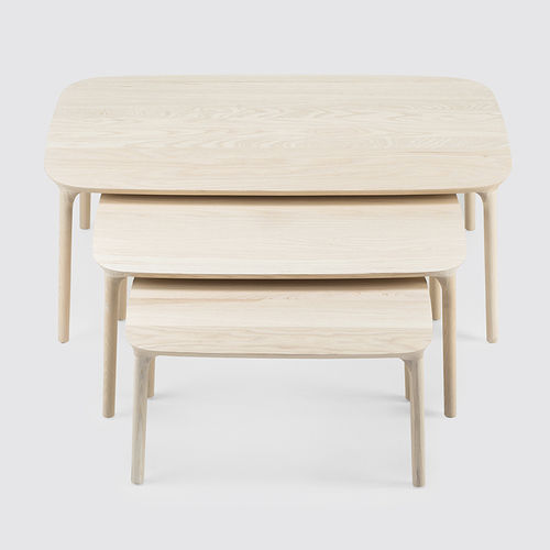 Table gigogne contemporaine - ELLE - MS&WOOD - en chêne / en bois massif / en frêne