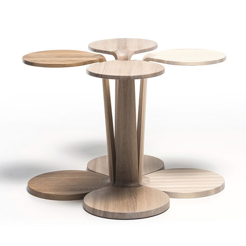 Table d'appoint contemporaine - PRIMUM - MS&WOOD - en chêne / en frêne / en noyer américain