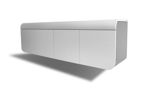 Buffet mural - RKNL - contemporain / en MDF laqué / blanc