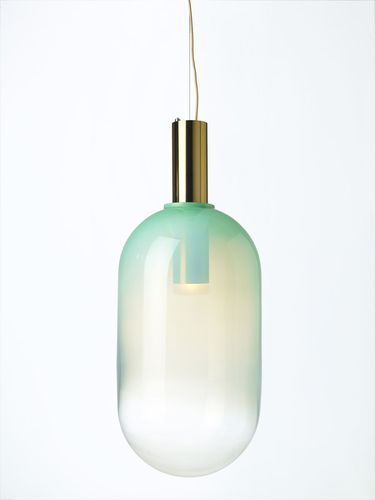 Suspension - PHENOMENA : MINT - BOMMA - en verre / en laiton / contemporaine