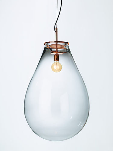 Suspension - TIM (copper/nickel/black) - BOMMA - en verre / contemporaine / d'intérieur