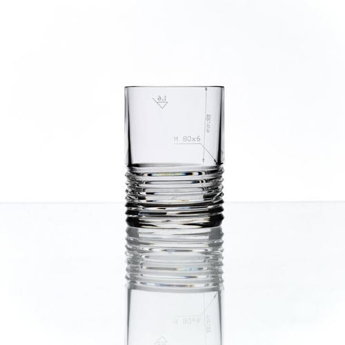 Verre en cristal - M80X6 - BOMMA - à usage domestique / professionnel