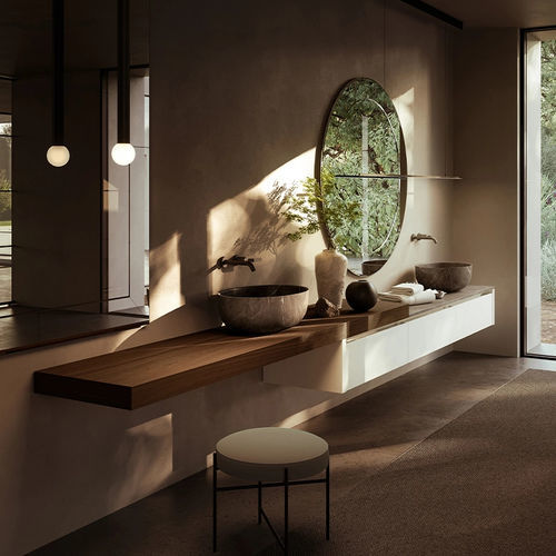 Salle de bain contemporaine - CASE 5.0 - Boffi - en bois / en composite / en marbre