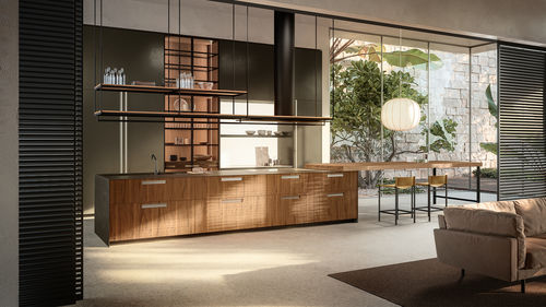 Cuisine contemporaine - APRILE - Boffi - en bois / en verre / en marbre
