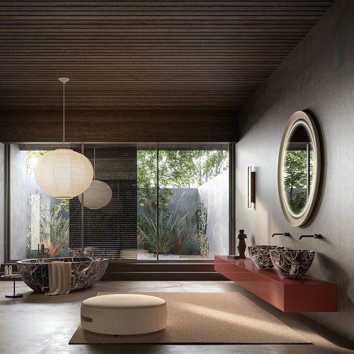 Salle de bain contemporaine - I FIUMI - Boffi - en bois laqué