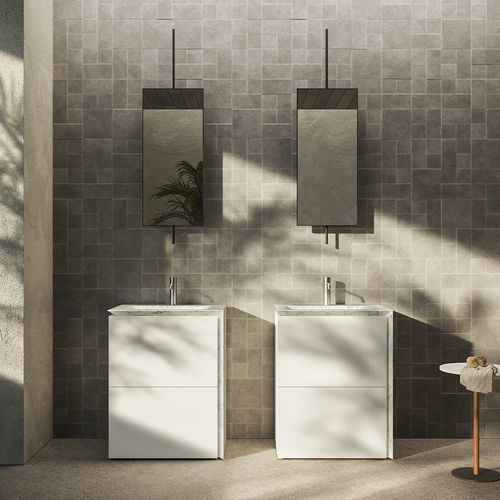 Meuble vasque à poser - B15 - Boffi - en bois / en CristalPlant® / en argile