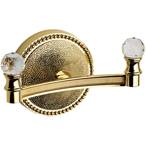 Patère classique - EE08 SW - IBB INDUSTRIE BONOMI - en métal chromé / en cristal Swarovski® / double