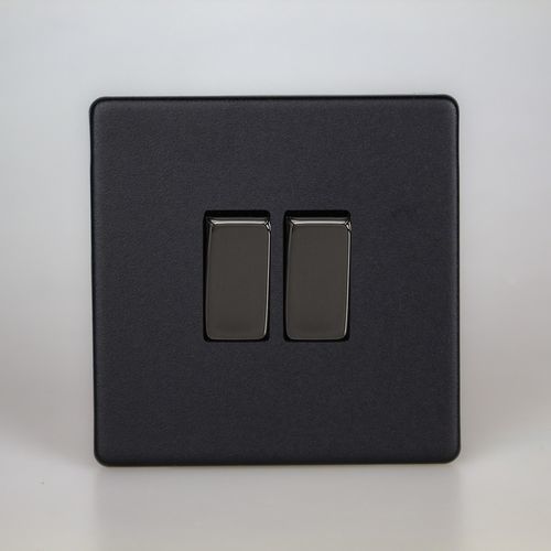 Interrupteur à bascule - NMT-RS2 - ALSO & CO - encastré / double / en métal
