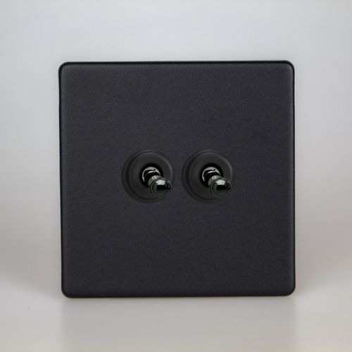 Interrupteur à levier - NMT-TS2 - ALSO & CO - encastré / double / en métal