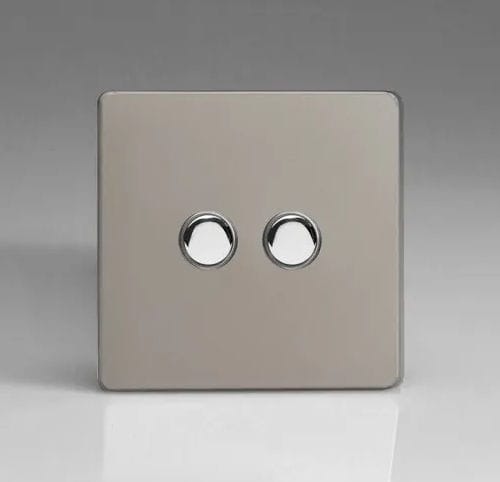 Interrupteur bouton poussoir - STN-PS/MS - ALSO & CO - encastré / double / en métal