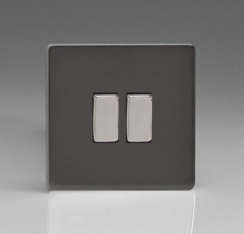 Interrupteur à bascule - ETN-RS2 - ALSO & CO - encastré / double / en métal