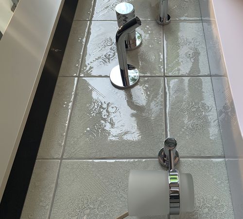 Carrelage en céramique émaillée - IMPRONTE A905 BIANCO - AcquarioDue - à relief / d'intérieur / de cuisine