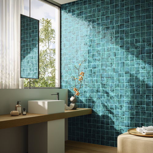 Carrelage en céramique émaillée - IMPRONTE VA916 OCEANO - AcquarioDue - brillant / 3D / d'intérieur