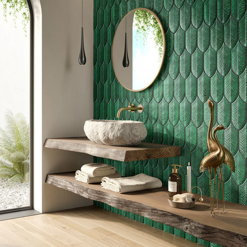 Carrelage en céramique - CALATHEA A52 VERDE INGLESE - AcquarioDue - mat / brillant / à relief