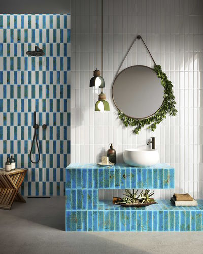 Carrelage en céramique - INCESUM IN32 AZZURRO - AcquarioDue - brillant / d'intérieur / de salle de bain