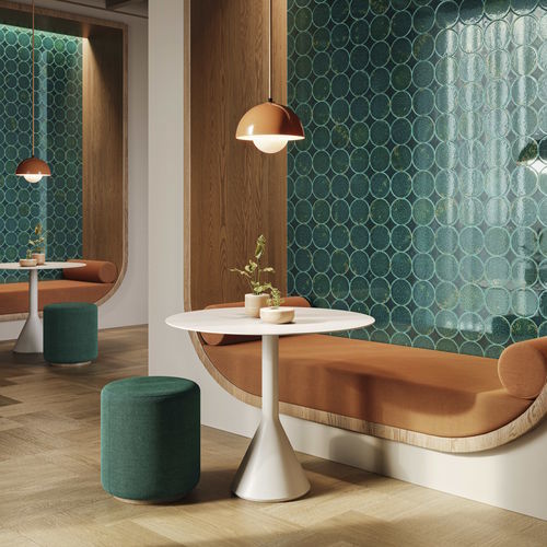 Carrelage en céramique - CIRCLESET IN52 SMERALDO - AcquarioDue - brillant / d'intérieur / de salon