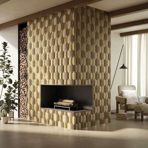 Carrelage d'intérieur - CALATHEA A73 CARAMELLO- A48 MIELE - ORO LUCIDO - AcquarioDue - mural / en céramique / contemporain
