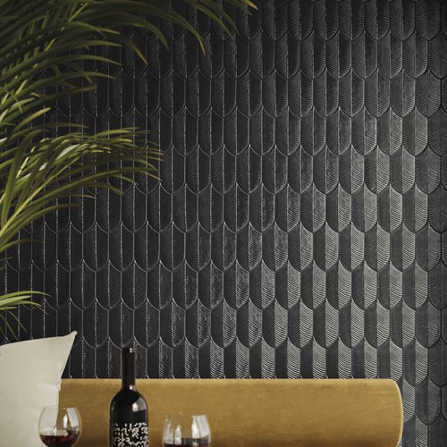 Carrelage en céramique - CALATHEAA55_NERO LUCIDO - AcquarioDue - mat / brillant / d'intérieur