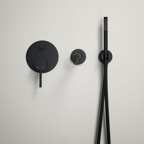 Mitigeur de douche - LUXE - Lusso Stone - mural / 3 trous / noir