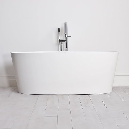 Baignoire ovale - KURV 1600 - Lusso Stone - à poser / en composite / en fonte minérale