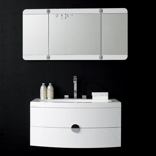 Meuble vasque suspendu - VANESSA - Lusso Stone - en chrome / en fonte minérale / contemporain