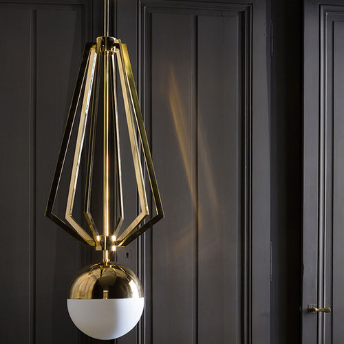 Suspension - CHANDELIER  10 - MAGIC CIRCUS EDITION - en laiton / en laiton poli / en verre soufflé