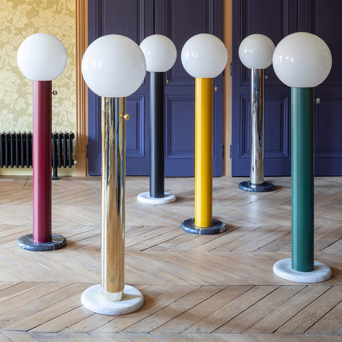 Lampe sur pied - GIORGIO - MAGIC CIRCUS EDITION - en laiton / en verre soufflé / en verre opalescent