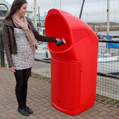 Poubelle publique - COMBO DELTA™ - Glasdon Group Limited - en plastique recyclé / contemporaine / professionnelle