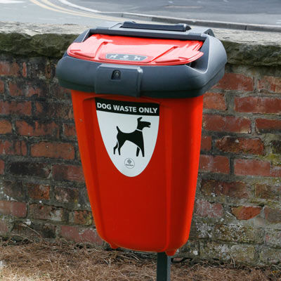 Poubelle publique - RETRIEVER 50™  - Glasdon Group Limited - murale / en plastique recyclé / avec couvercle