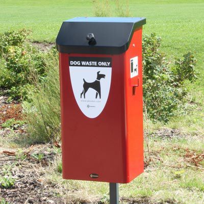 Poubelle publique - FIDO 50™ - Glasdon Group Limited - en acier / avec couvercle / contemporaine
