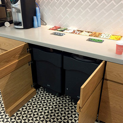 Poubelle de cuisine - NEXUS® CADDY - Glasdon Group Limited - de tri sélectif / en plastique recyclé / avec roues