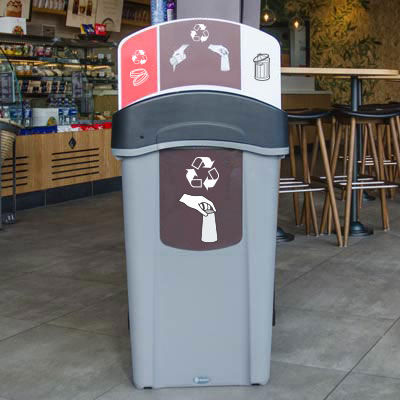Poubelle publique - ECO NEXUS&reg; CUP RECYCLING STATION - Glasdon Group Limited - de tri sélectif / en plastique recyclé / avec couvercle