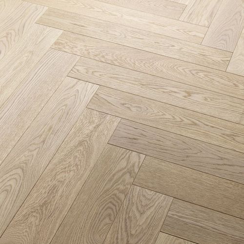 Parquet contrecollé - The Oak Factory - point de Hongrie / huilé / à coller