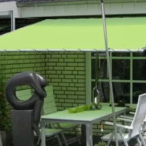 Auvent pour terrasse - LECO - en métal / en toile / incliné