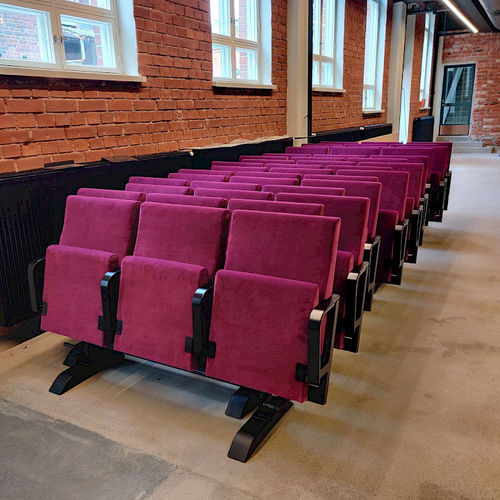 Fauteuil d'auditorium contemporain - PRIMOVE - Hamari - en tissu / en mousse / en bois