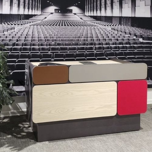 Bureau sur pied - SLIM  - Hamari - pour 2 personnes / contemporain / en MDF