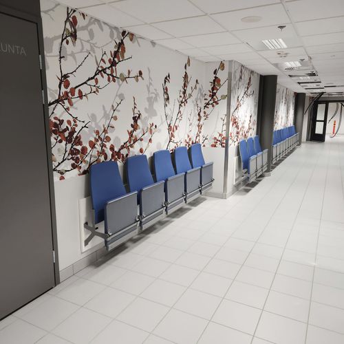 Chaise d'auditorium contemporaine - EDUWALL - Hamari - d'intérieur / en tissu / en contreplaqué moulé