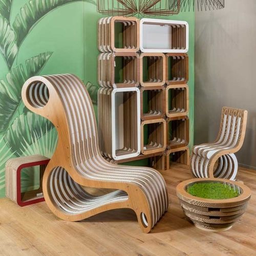 Bain de soleil design original - X2 - Lessmore - en bois / en bois / en carton